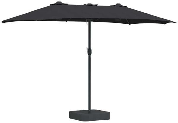 vidaXL Gartenparasol Schwarz 385 x 209 x 244 cm Stoff 42003281