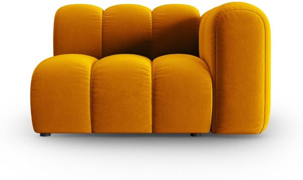 Micadoni Modul Lupine 1-Sitzer Rechts Samtstoff Salvador Gelb