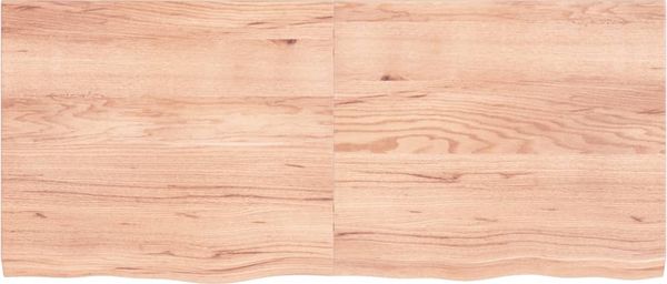 vidaXL Wandregal Hellbraun 140x60x(2-4) cm Massivholz Eiche Behandelt 363706 Bild 3
