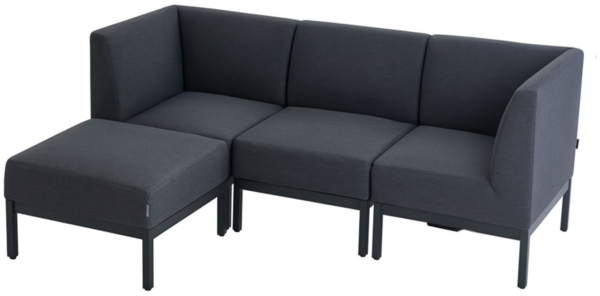 Kettler Lounge Gartenmöbel Ecksofa PURE CITY LINE Modular 4tlg Sunbrella antr.
