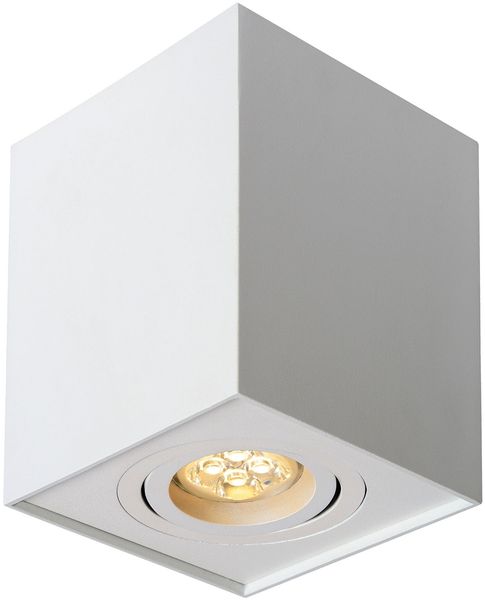 Deckenspots weiß D-97mm GU10 IP20 quadratisch