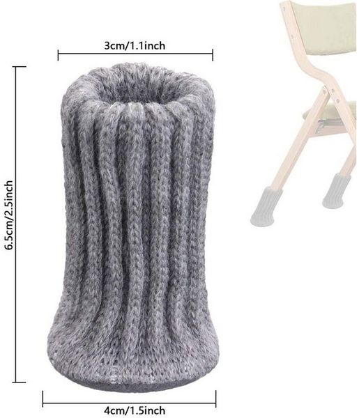 TUWENA Tischbein 24 Stück Stuhlbeinsocke Möbel Socken mit Fühlte Pads, Schutz Stuhl