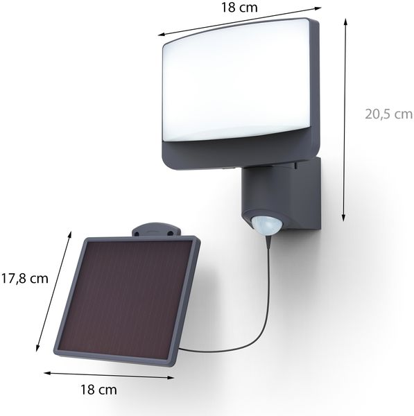 Lutec Sunshine 6925604345 LED Solar Wandleuchte 1-flammig ECO Light Sensor Bild 4