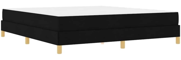 vidaXL Boxspringbett Schwarz 180 x 200 cm Stoff 3398586