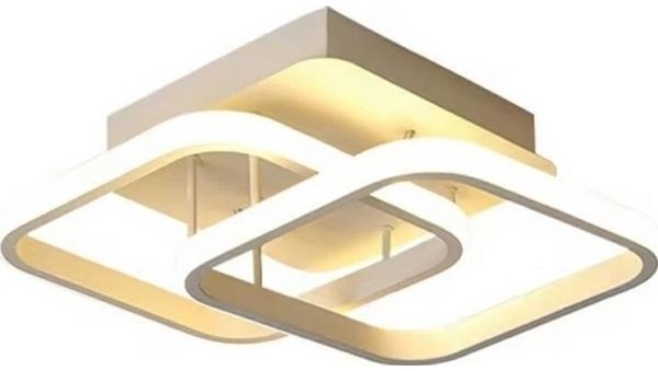 Deckenleuchte Aptel Deckenlampe 22W 2 LED-Bänder neutralweiß ZD117A