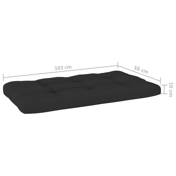 vidaXL 4-tlg. Paletten-Lounge-Set mit Kissen Imprägniertes Kiefernholz 3066824 Bild 8