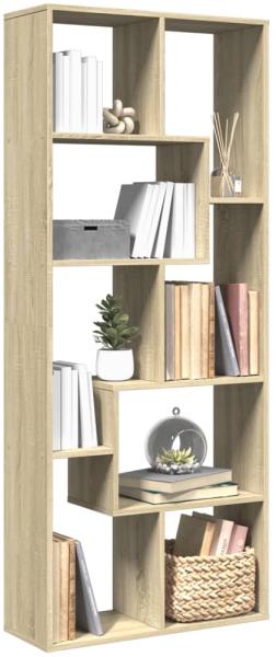 vidaXL Raumteiler-Bücherregal Sonoma-Eiche 67x25x161,5cm Holzwerkstoff 858077