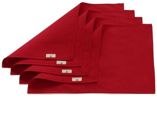 Vivi Idee Platzset 4er/6er Premium 100% Baumwolle Tischsets Platzdeckchen Stoff, (4-St), abwaschbar, Handgenäht, 52x33cm