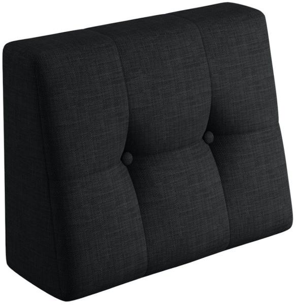 sunnypillow Rückenkissen Palettenkissen gesteppt Seitenkissen 60x40x20/10cm, Schwarz Bild 1