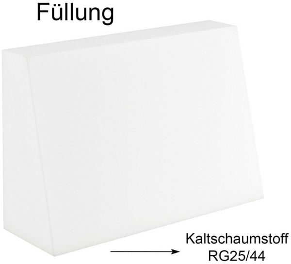 sunnypillow Rückenkissen Palettenkissen gesteppt Seitenkissen 60x40x20/10cm, Schwarz Bild 3