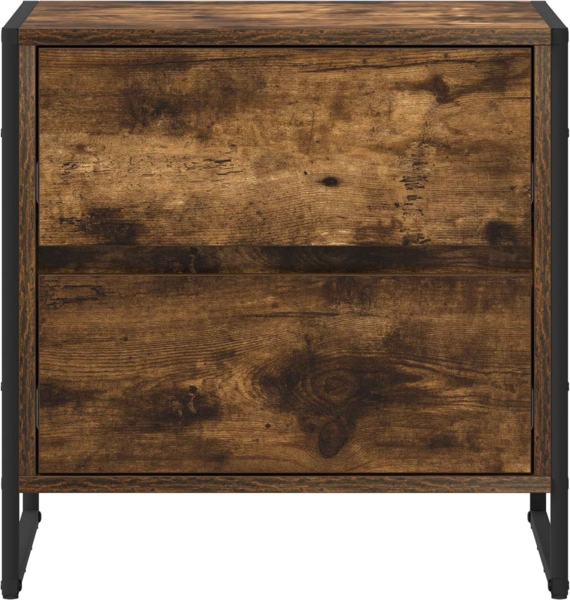 vidaXL Nachttisch Raucharbe 50 x 39,5 x 50 cm Holzwerkstoff 886682 Bild 4