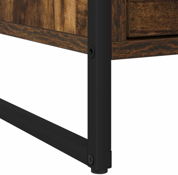 vidaXL Nachttisch Raucharbe 50 x 39,5 x 50 cm Holzwerkstoff 886682 Bild 8