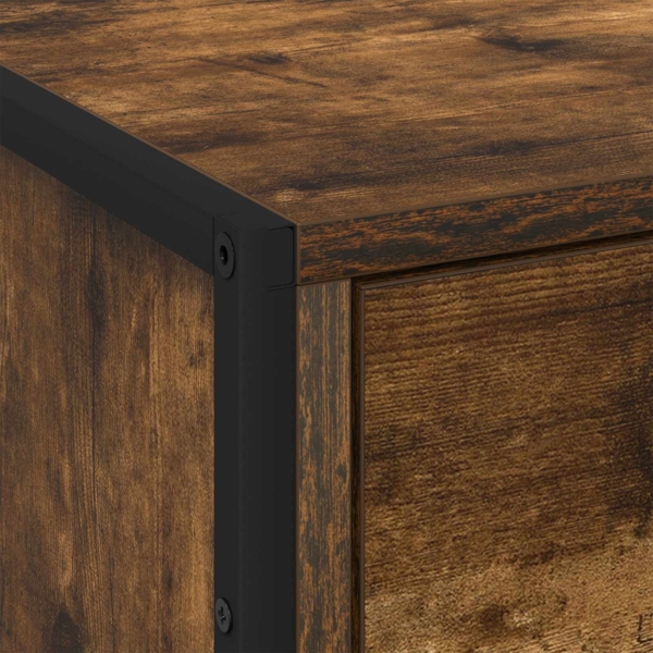 vidaXL Nachttisch Raucharbe 50 x 39,5 x 50 cm Holzwerkstoff 886682 Bild 7