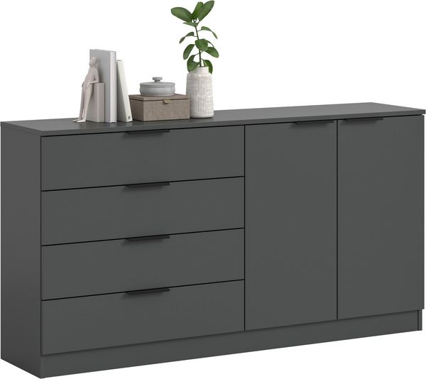 Home affaire Sideboard SKARDE, Breite 148 cm, 4 Schubkästen, 2 Türen, viel Stauraum (in verschiedenen Farben und Breiten erhältlich, individuell einsetzbar), Kommode, Anrichte, Schubkastenkommode, Schuhschrank, Schrank
