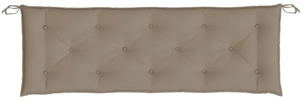 vidaXL Gartenbank-Auflagen 2 Stk. Taupe 150x50x7 cm Oxford-Gewebe 361705 Bild 6