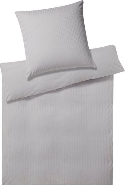 Elegante Bettwäsche Solid Stripe, Mako-Jersey, 2 teilig, angenehmes Hautgefühl