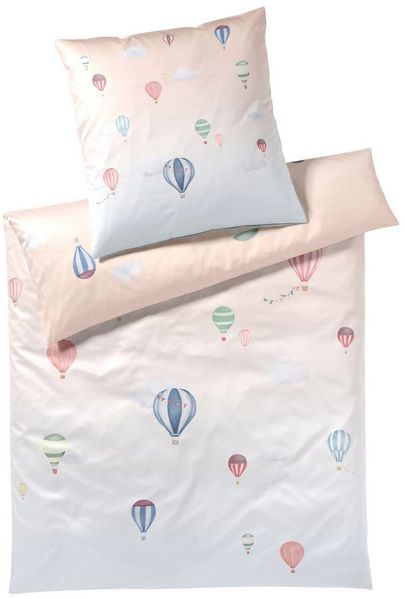 Elegante Bettwäsche Balloon, Mako-Satin, 2 teilig, angenehmes Hautgefühl