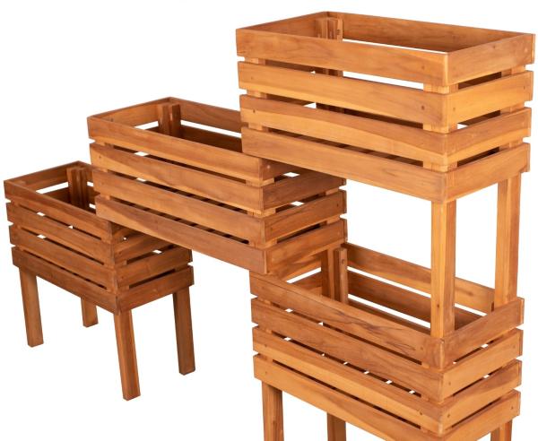 Teakholz - bene living - Hochbeet Dundee Bild 6