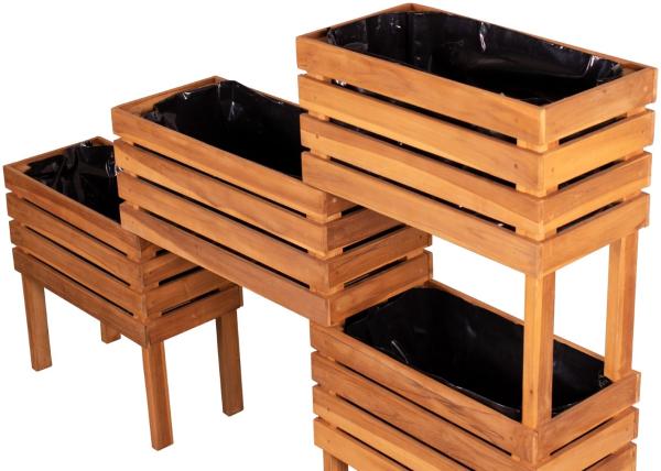 Teakholz - bene living - Hochbeet Dundee Bild 9