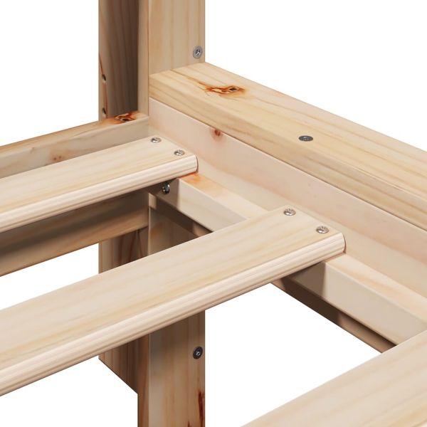 vidaXL Massivholzbett ohne Matratze 150x200 cm Kiefernholz 3309734 Bild 7