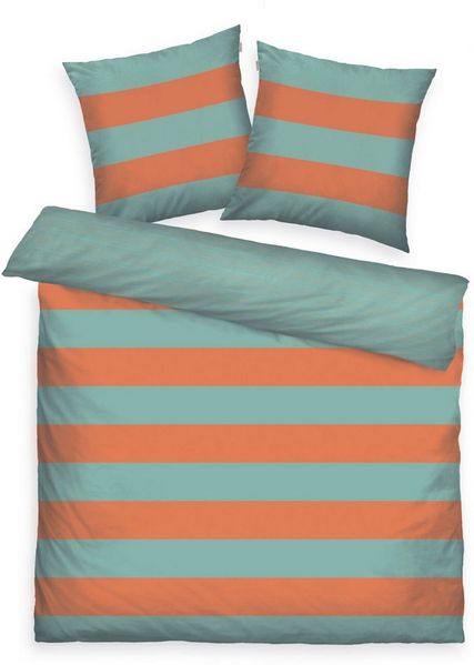 TOM TAILOR HOME Bettwäsche BOLD STRIPES in Gr. 135x200cm, 155x220cm oder 200x220cm, Renforcé, 3 teilig, new bedroom, mit farbigem Markenreißverschluss
