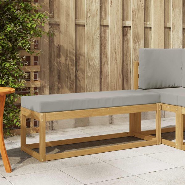 vidaXL Outdoor Hocker Bank Weiß 115 x 43 x 45 cm Massivholz Akazie 901675
