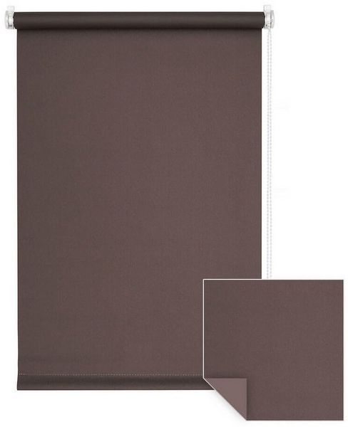 Verdunklungsrollo Klemmfix Verdunkelungsrollo 50x150 cm braun [Stoffbreite: 47cm], Victoria M, blickdicht, ohne Bohren, freihängend, Klemmfix, mit Kindersicherung, für Fenster und Türen, Sonnenschutz Sichtschutz