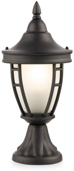 Stehlampe, Metall, schwarz, Wetterfest , IP44, D 18,2 cm