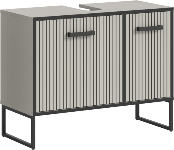 Waschbeckenunterschrank (B/H/T: 80x63x36 cm) in Kaschmir Nachbildung