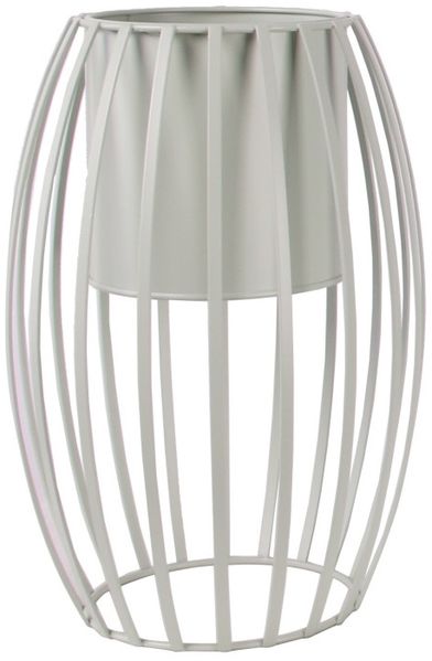 TrendLine Pflanztopf Metall Ø 20,5 x 30 cm weiß