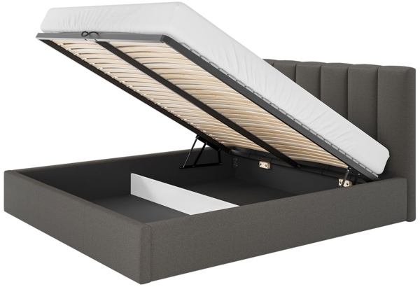 Polsterbett Hatman mit Lattenrost aus Metall, Farbe: Sawana 80 Bild 2