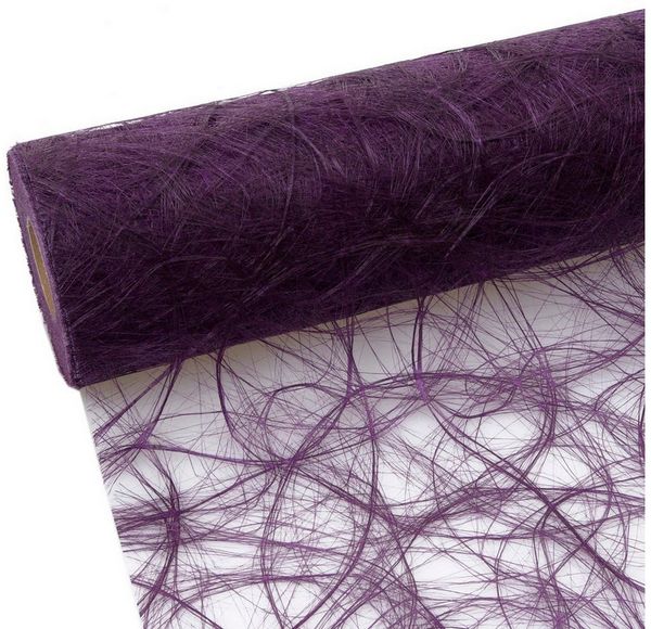 Deko AS Tischläufer Sizoweb Tischläufer - aubergine - 30 cm - 5 Meter auf der Rolle - 64 (1-tlg, 1 Rolle Tischläufer), Strapazierfähig