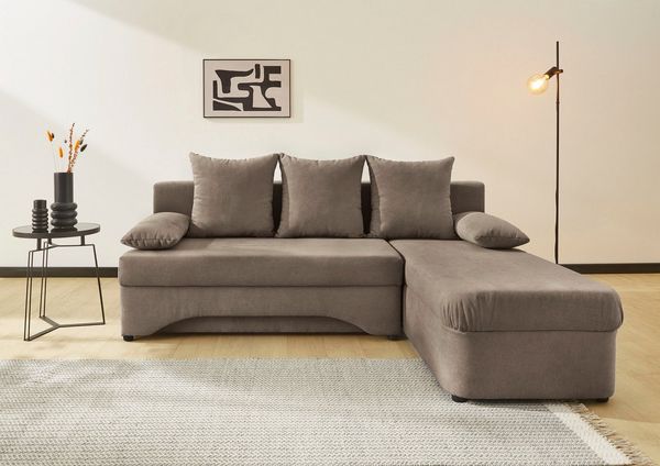 Jockenhöfer Gruppe Ecksofa L-Form, B: 191 cm, mit Bettfunktion & Bettkasten