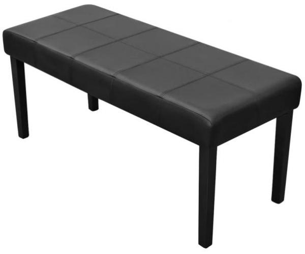 vidaXL Sitzbank Schwarz Hochwertiges Kunstleder 241104