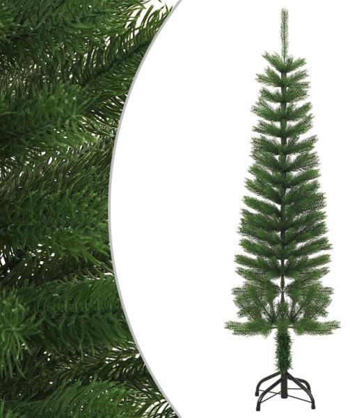 vidaXL Künstlicher Weihnachtsbaum mit Ständer Schlank 150 cm PE 344644