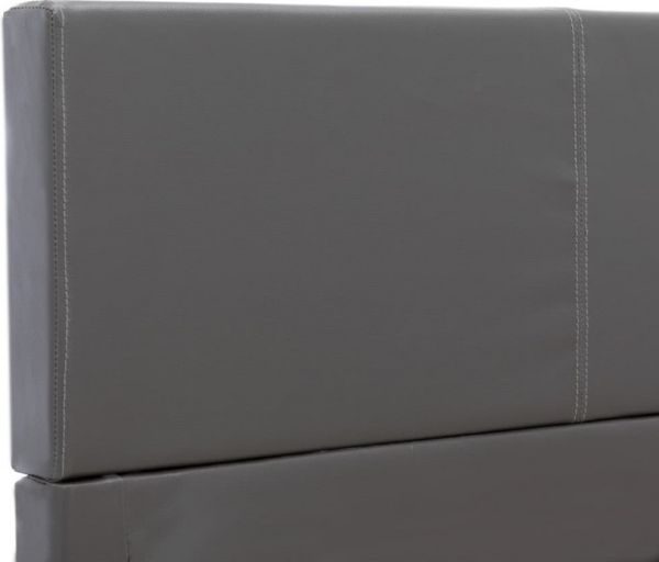 vidaXL Bettgestell Grau Kunstleder 160x200 cm 284778 Bild 10
