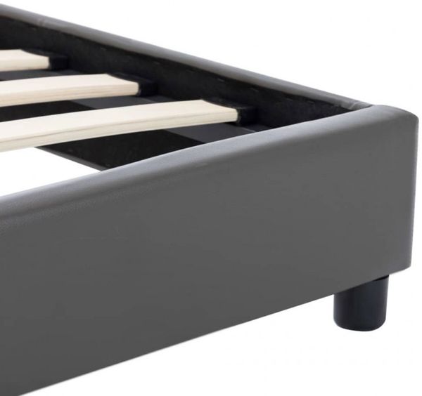 vidaXL Bettgestell Grau Kunstleder 160x200 cm 284778 Bild 12
