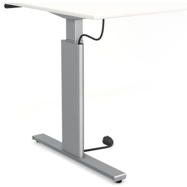 Kerkmann Schreibtisch Sitz-Stehtisch Move 3 silber 160x80x74-120cm elektr. höhenverstellbar asteiche Bild 2