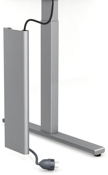 Kerkmann Schreibtisch Sitz-Stehtisch Move 3 silber 160x80x74-120cm elektr. höhenverstellbar asteiche Bild 3