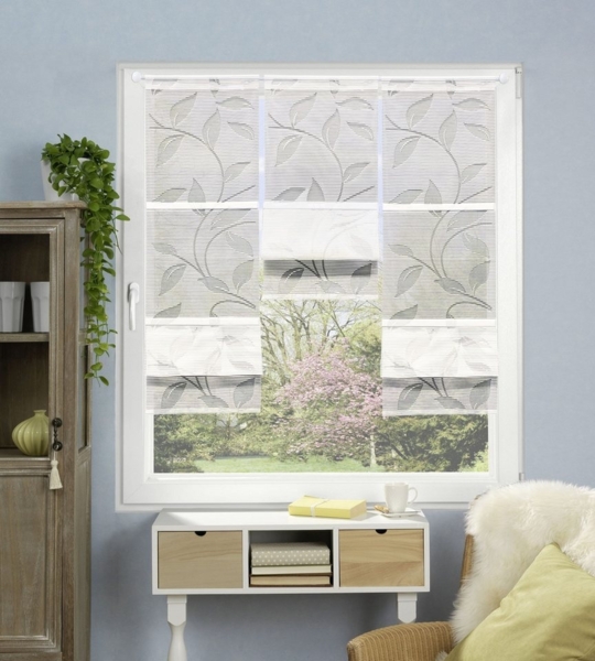 HOME WOHNIDEEN Rana 6Er Set 120 x 30 cm 6x Magnetrollo inkl. Magnetstangen Weiß