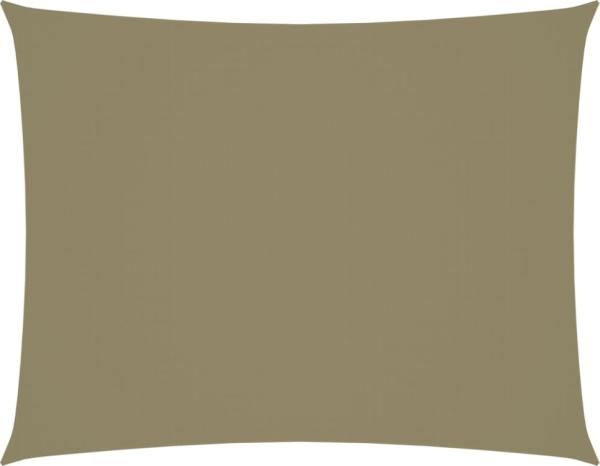 Sonnensegel Oxford-Gewebe Rechteckig 6x7 m Beige