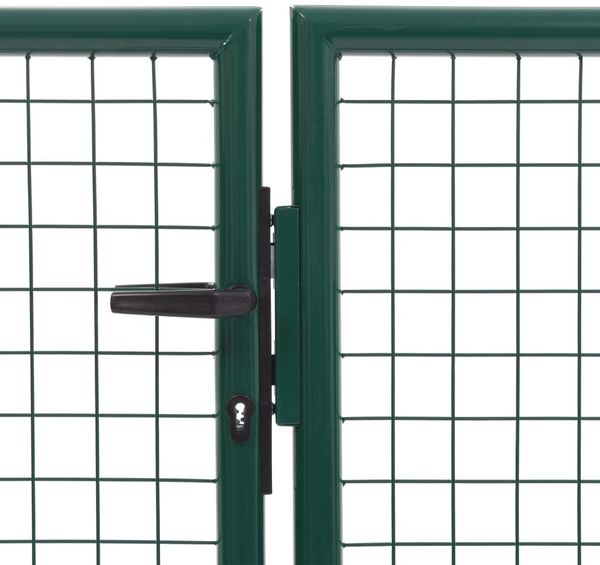 vidaXL Gartentor aus Stahl 350 x 100 cm Grün 144305 Bild 3
