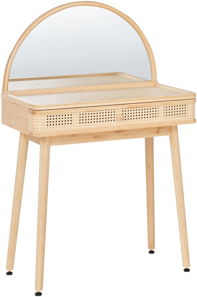 Schminktisch mit Spiegel RANCHERIA Hellbraun