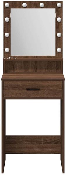 vidaXL Schminktisch Braun Eichen-Optik 50 x 41 x 135 cm Holzwerkstoff 865097 Bild 5