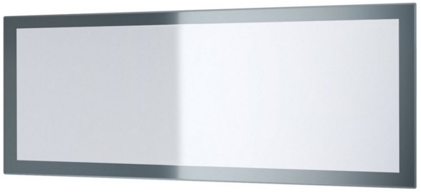 Vladon Spiegel Lima, Wandspiegel mit Rahmen im modernen Stil, Grau Hochglanz (139x55 cm) Bild 5