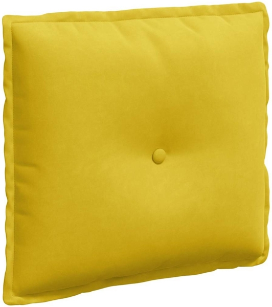 vidaXL Rückenkissen Gelb 50 x 45 cm Cordstoff 42014639