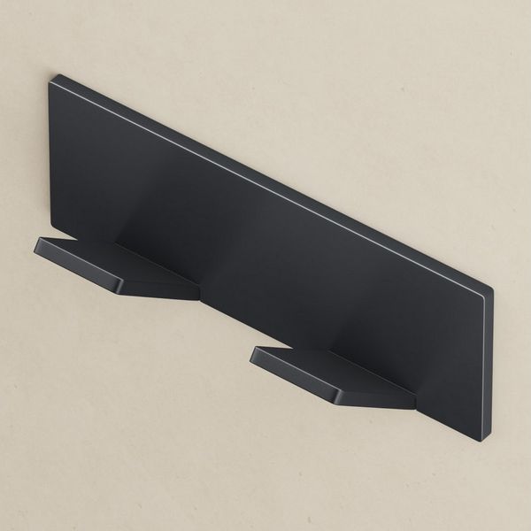 doporro Garderobenhaken Wandgarderobe Wandhaken aus Edelstahl 2 Haken 100×35×24.2mm Stalo-02, Montage ohne Bohren