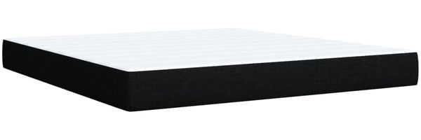 vidaXL Boxspringbett mit Matratze Schwarz 180x200 cm Stoff 3294444 Bild 11