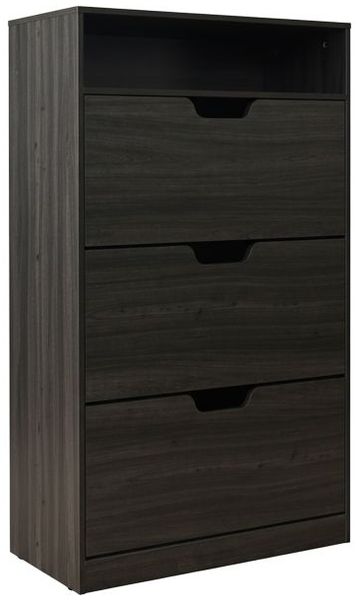 Relaxdays Schuhschrank Kipper mit offenem Fach