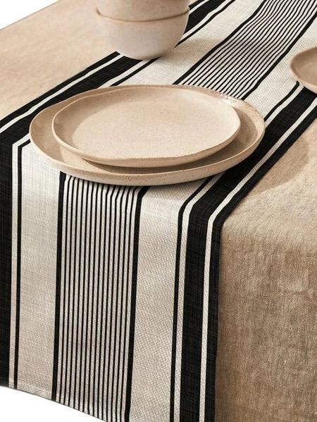 LIVINA HOME Tischläufer Premium Tischdecke abwaschbar, Tischband, moderne Leinenoptik Decke, Tischtuch, Gartentischdecke, Tafeltuch, Oster Deals Sale!